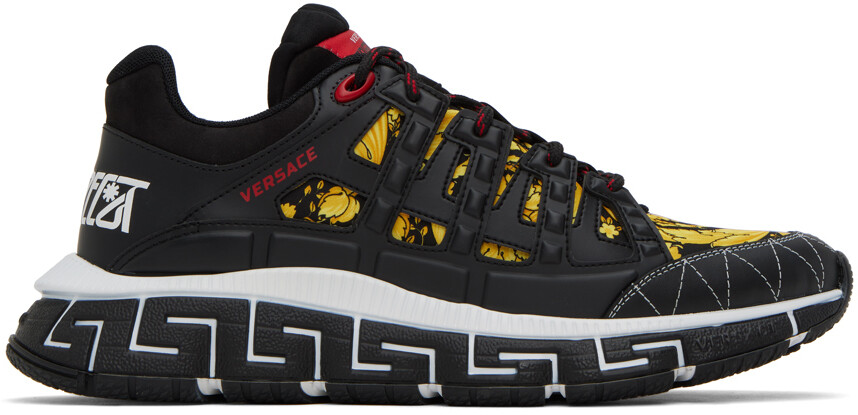 

Черно-золотые кроссовки Trigreca Versace, цвет Black/Gold