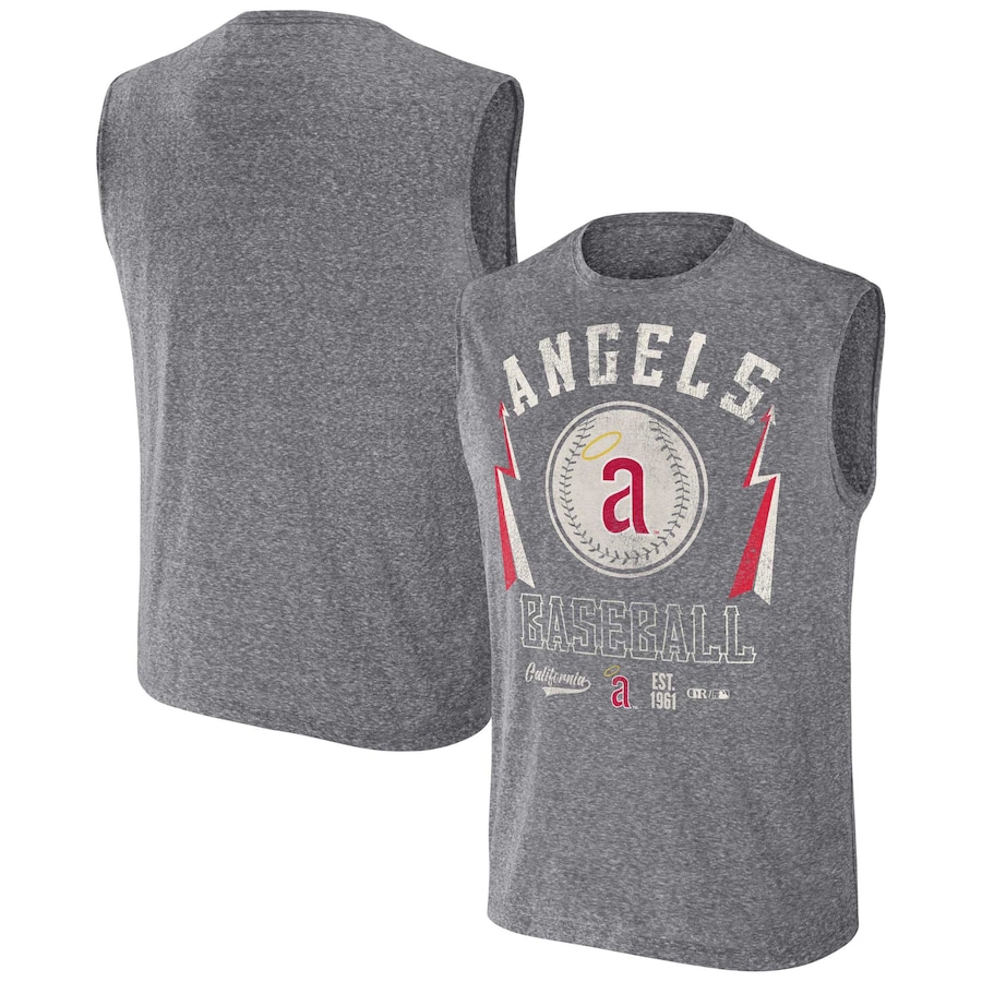 

Майка Darius Rucker Collection by Fanatics Los Angeles Angels, угольный