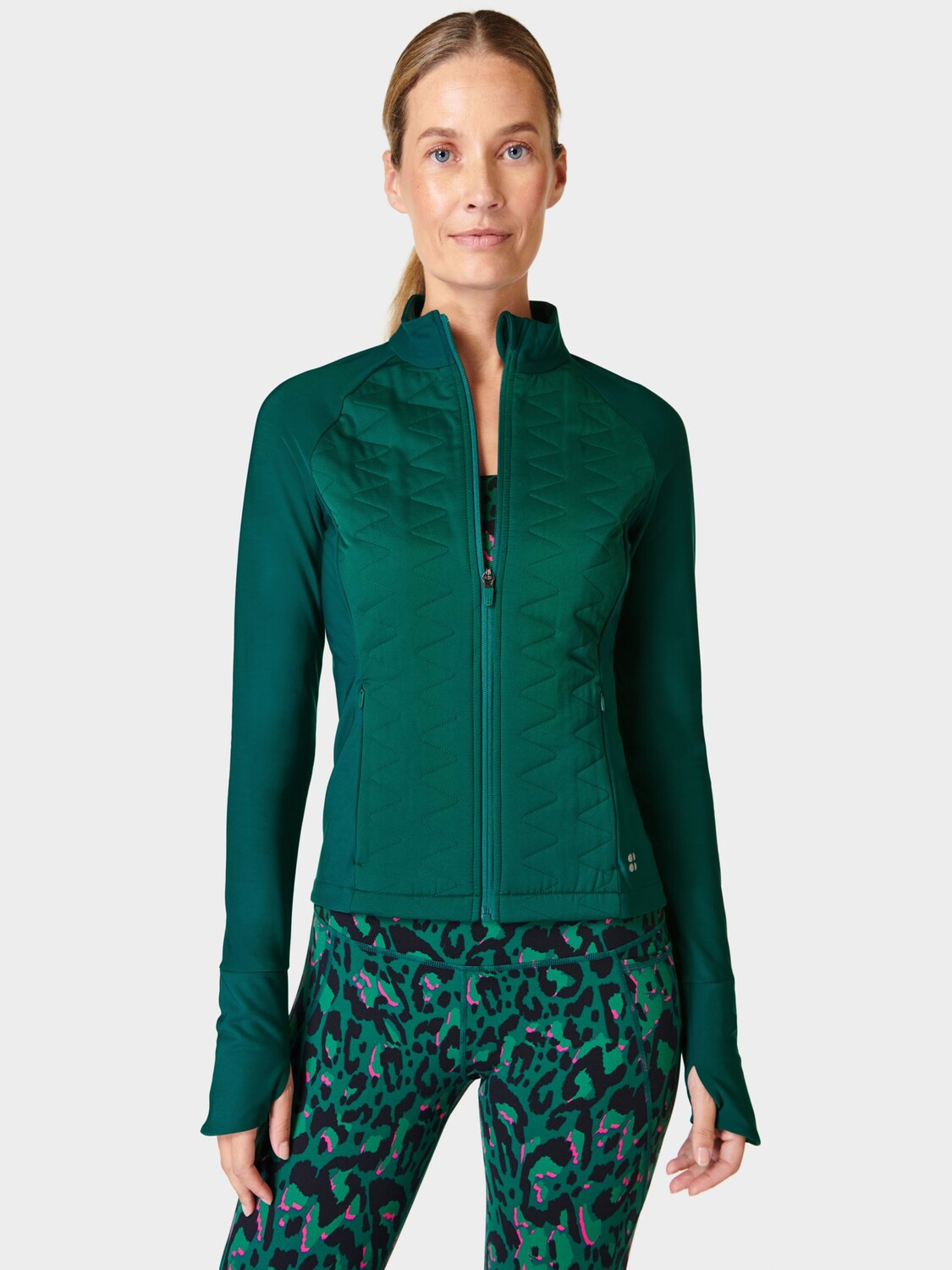 

Легкая куртка для скоростного бега Sweaty Betty, ретро зеленый