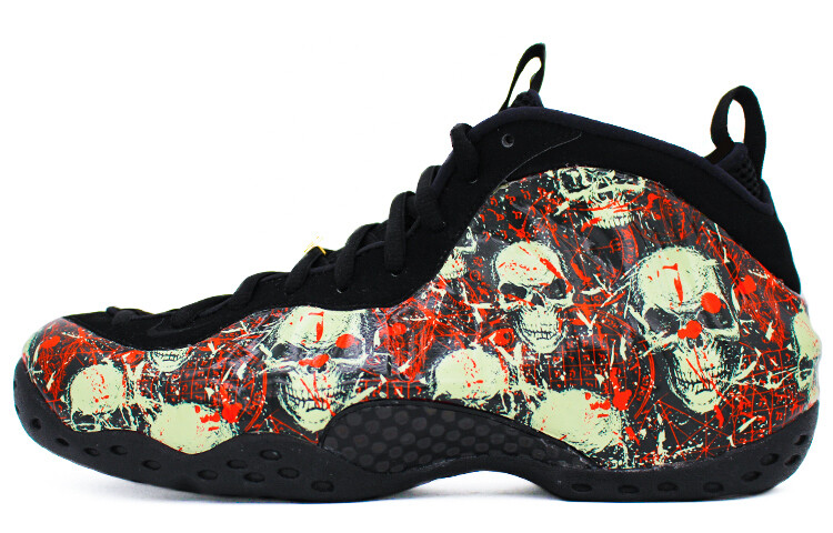 

Кроссовки Nike Foamposite One Vintage Basketball Shoes Unisex Mid-top Black/Red, черный