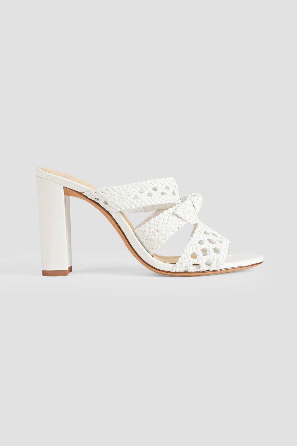

Мюли Clarita 90 с плетеной кожей ALEXANDRE BIRMAN, белый