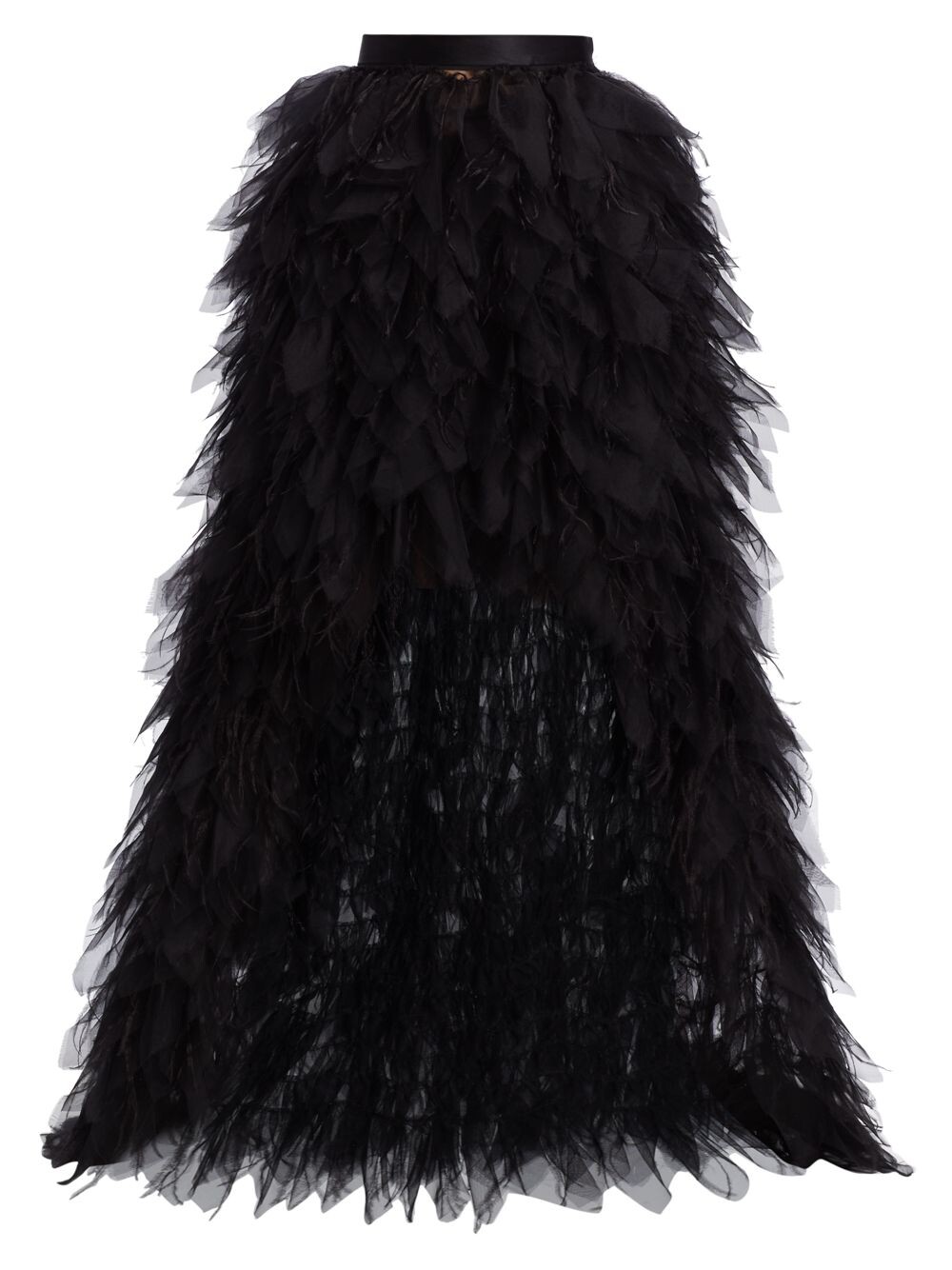 

Юбка Femininity High-Low из органзы Frederick Anderson, черный