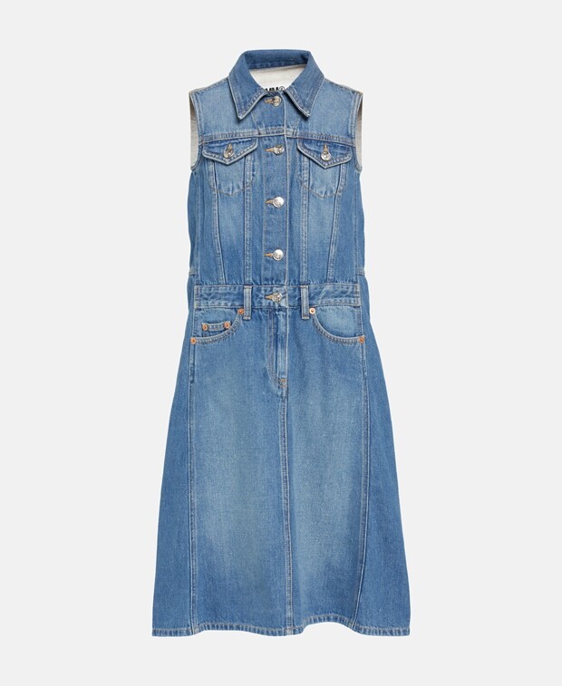

Джинсовое платье MM6 Maison Margiela, синий