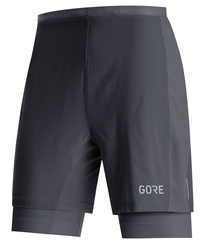 Шорты для бега r5 2в1 Gorewear, черный