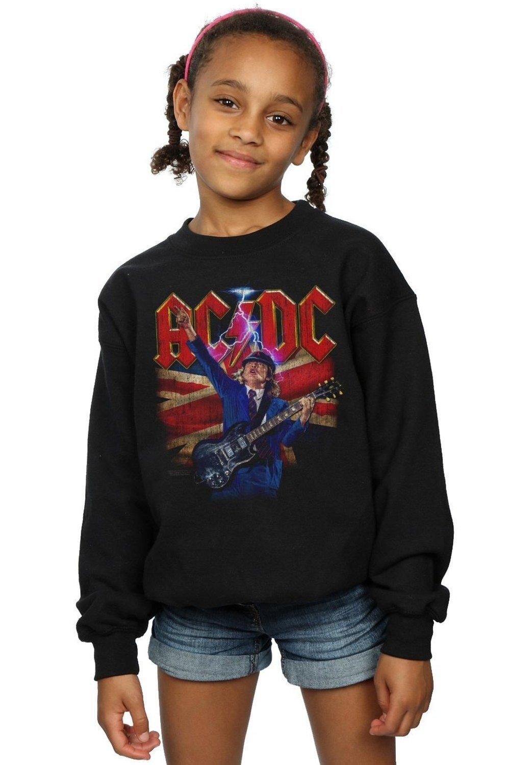 

Толстовка с молниями и флагом Angus Union AC/DC, черный