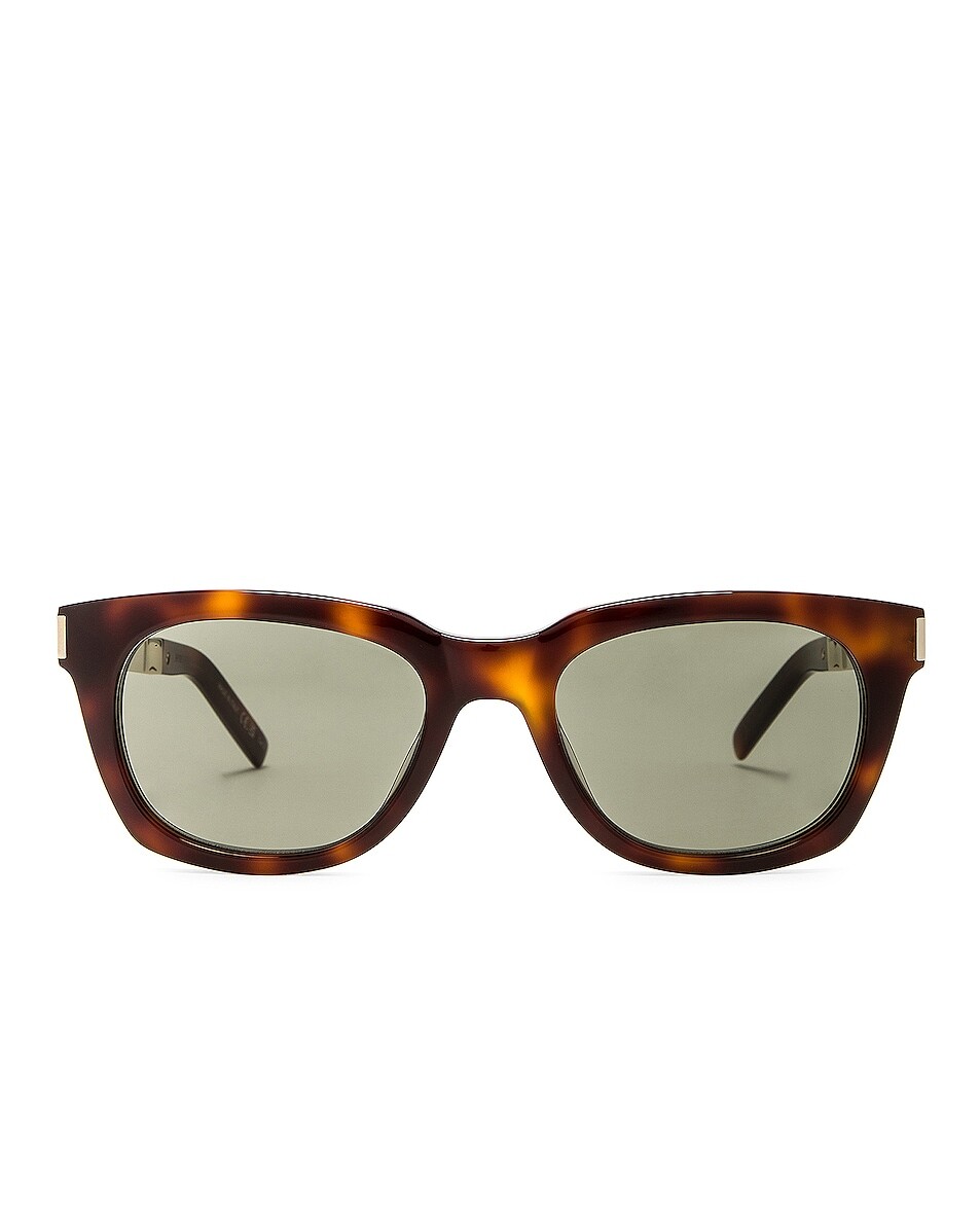 

Солнцезащитные очки Saint Laurent Square, цвет Medium Havana
