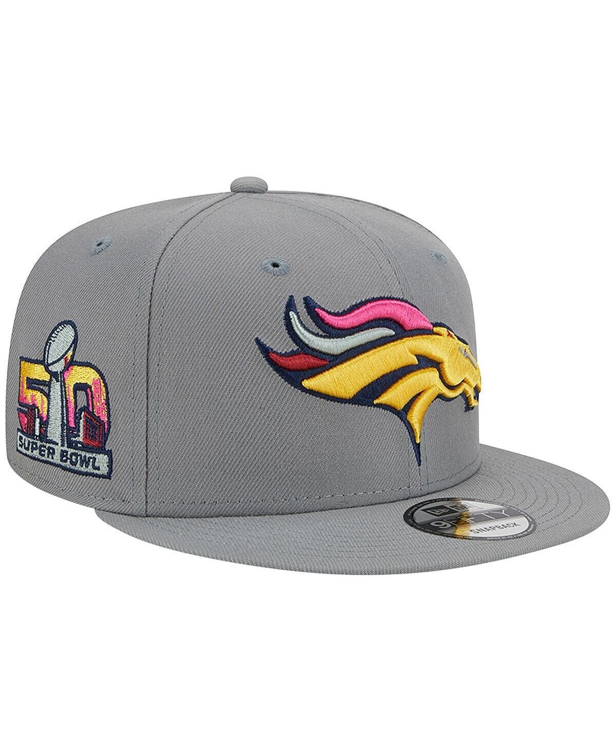 

Мужская серая кепка Denver Broncos Color Pack Multi 9FIFTY Snapback New Era