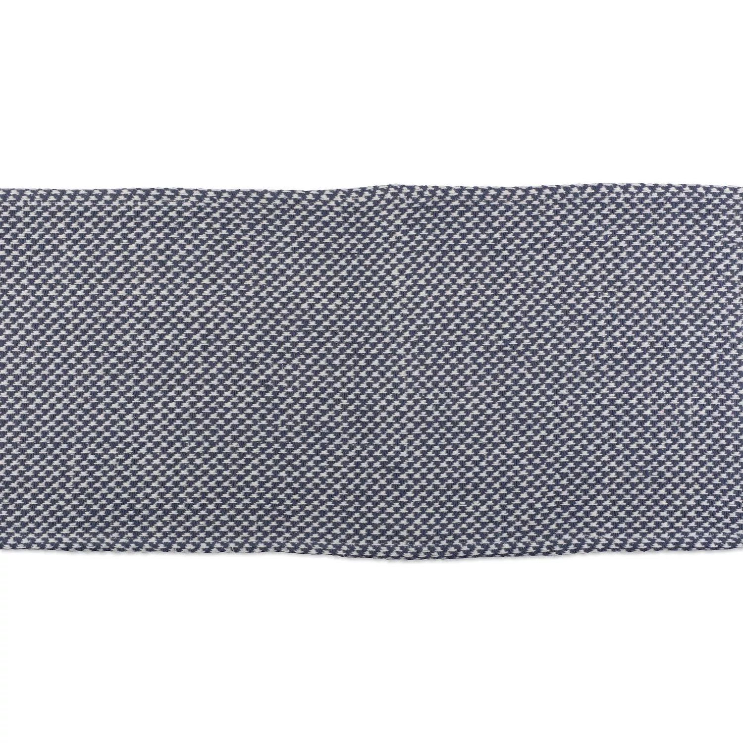 72-дюймовая сине-белая прямоугольная тканая дорожка для стола