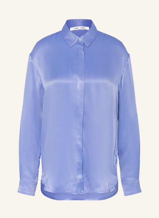 Блузка-рубашка madison Samsøe Samsøe, синий