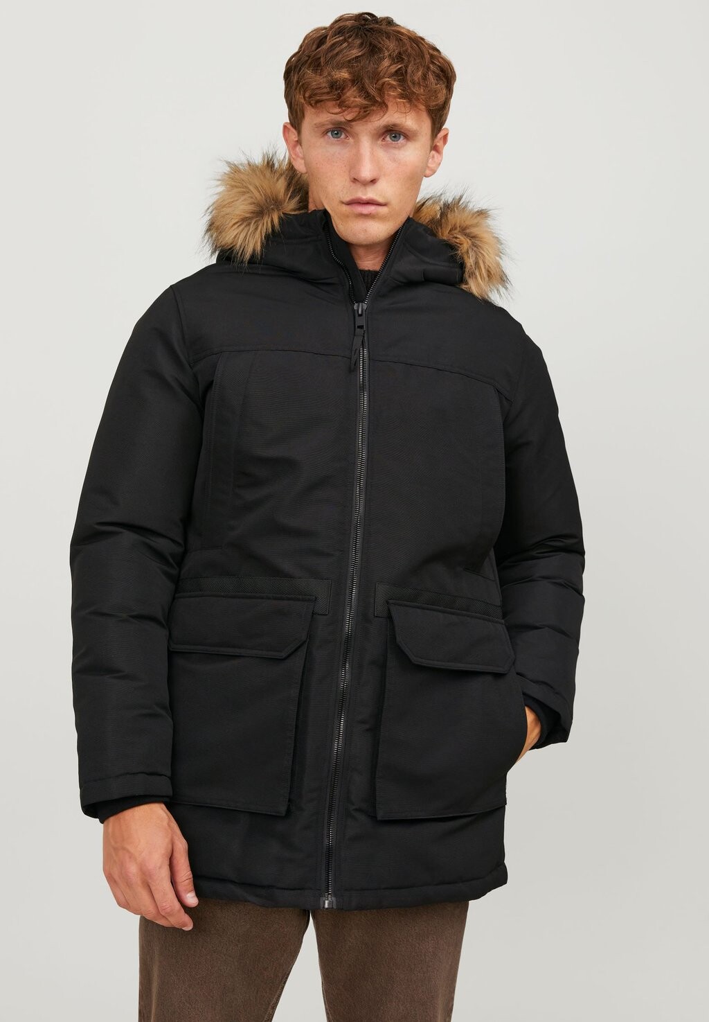 

Зимнее пальто JJEWING Jack & Jones, черный
