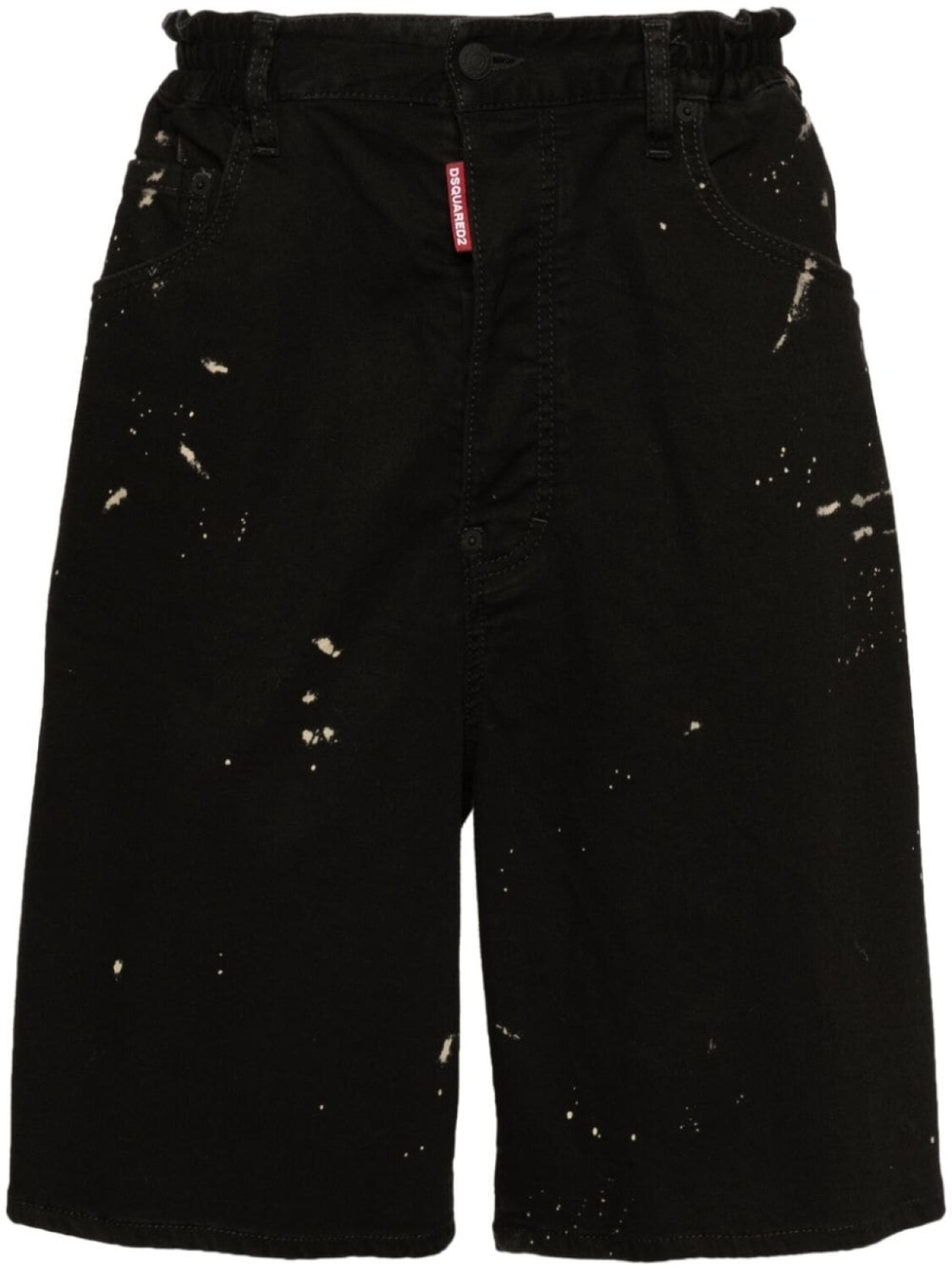 

Dsquared2 джинсовые шорты Icon с заклепками, черный