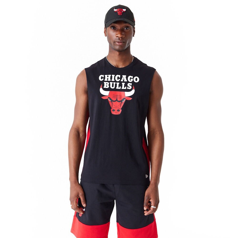 

Футболка New Era Color Block Chicago Bulls sleeveless T-shirt, черный