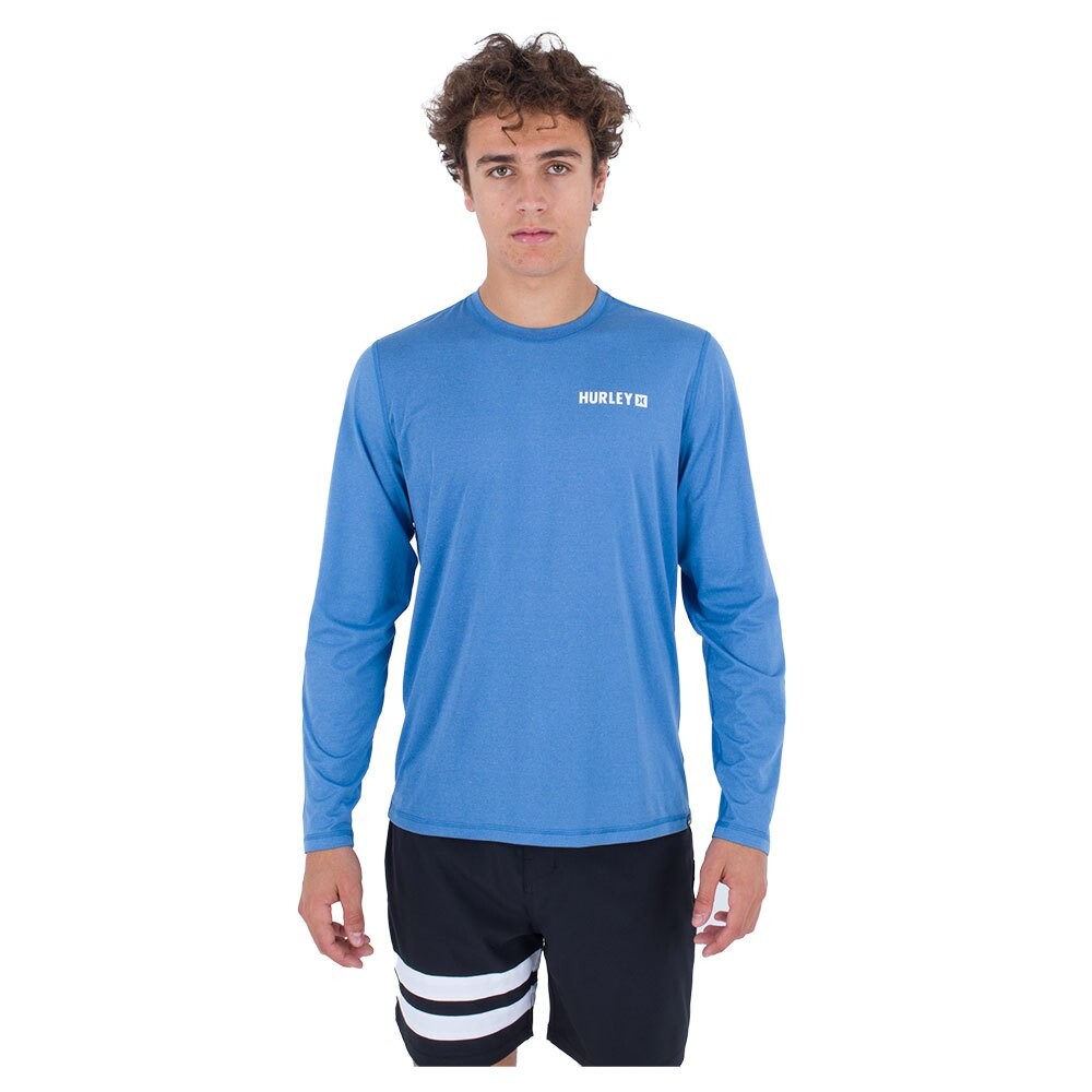 

Футболка Hurley Everyday Hybrid UPF Long Sleeve Surf, синий