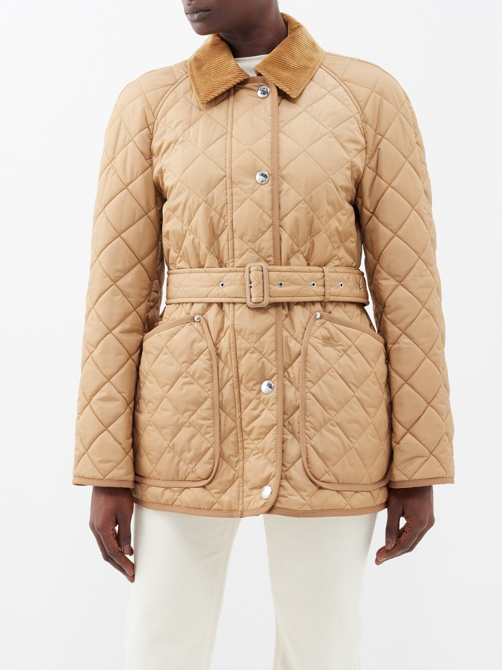 

Стеганая нейлоновая куртка Burberry, бежевый