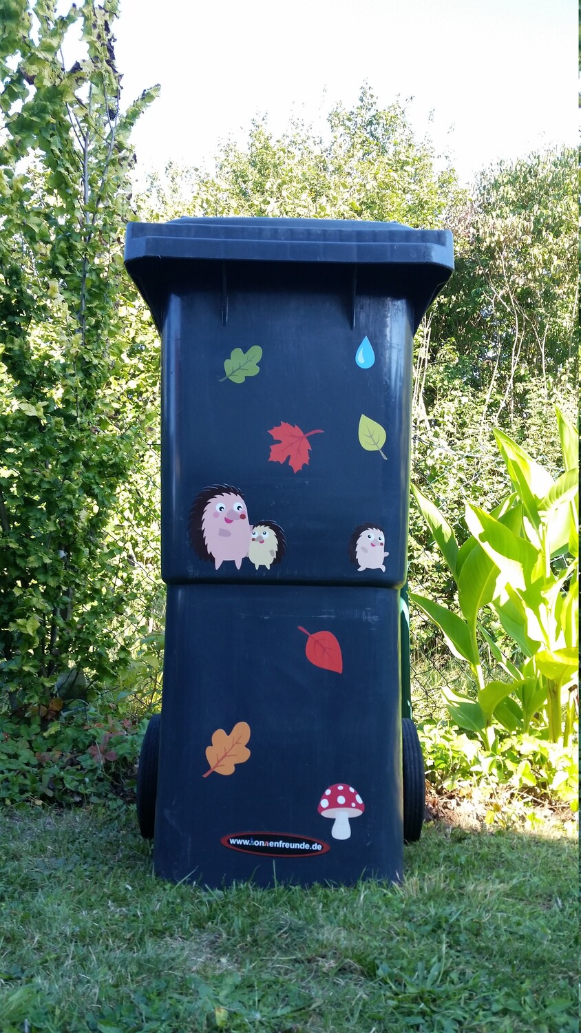 

Mülltonnen Aufkleber Set Осенние листья наклейка Garten Deko Herbst Motiv 23teilig