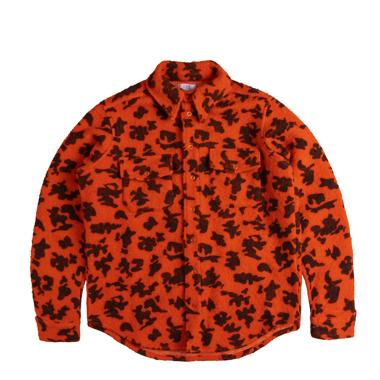 

Рубашка Erl Pilled Woven Work Shirt ERL, оранжевый