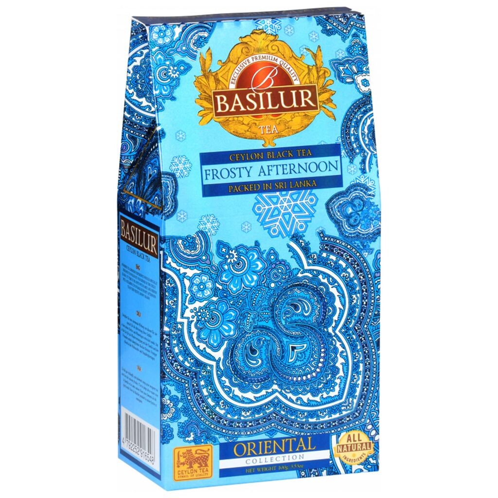 

Чай BASILUR Frosty Afternoon цейлонский черный листовой с васильками, маракуйей и апельсином, 100 г 3 шт. sarcia.eu