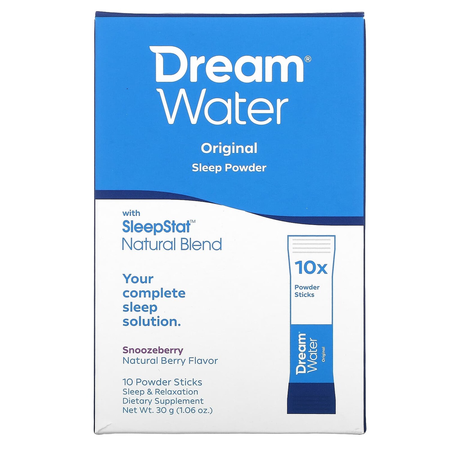 

Снотворное, сонная ягода, 10 стиков, весом 3 г каждый, Dream Water