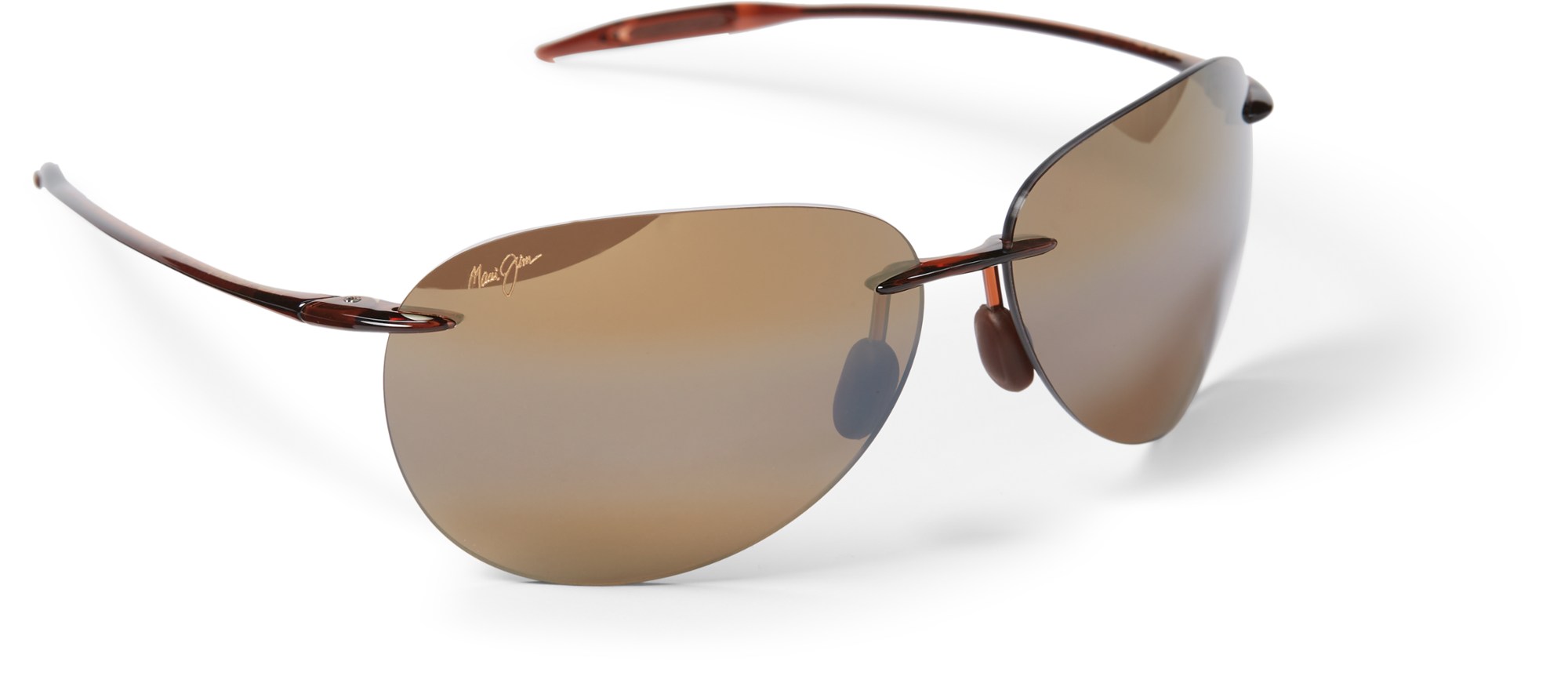 Поляризованные солнцезащитные очки Sugar Beach Maui Jim, коричневый солнцезащитные очки one way maui jim цвет dark navy stripe blue hawaii
