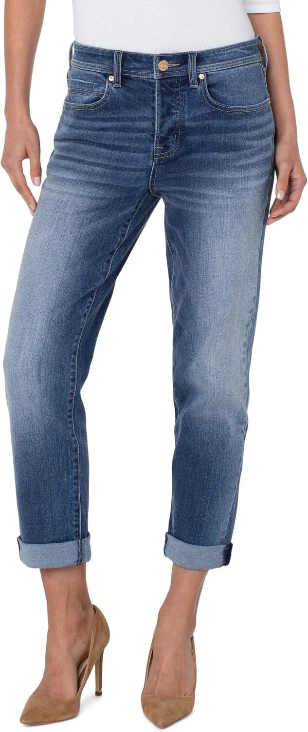 

Джинсы Keeper Boyfriend Rolled Cuff Jeans 29"/26" in Hartwell Liverpool Los Angeles, цвет Hartwell