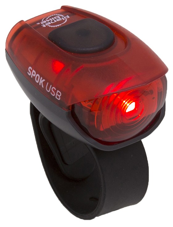 цена Задний фонарь Spok USB Planet Bike, красный