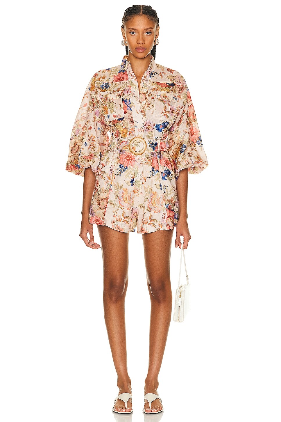 

Комбинезон Zimmermann August Panelled Playsuit, цвет Cream Floral