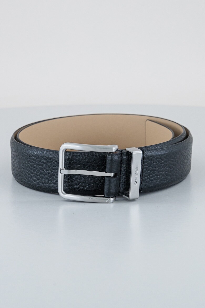 

Однотонный кожаный ремень Calvin Klein, черный