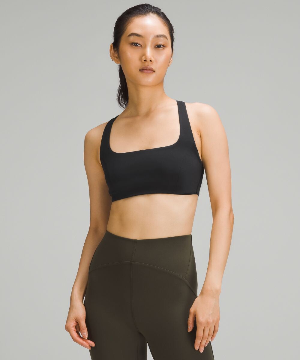 

Бюстгальтер для йоги SmoothCover Lululemon, черный