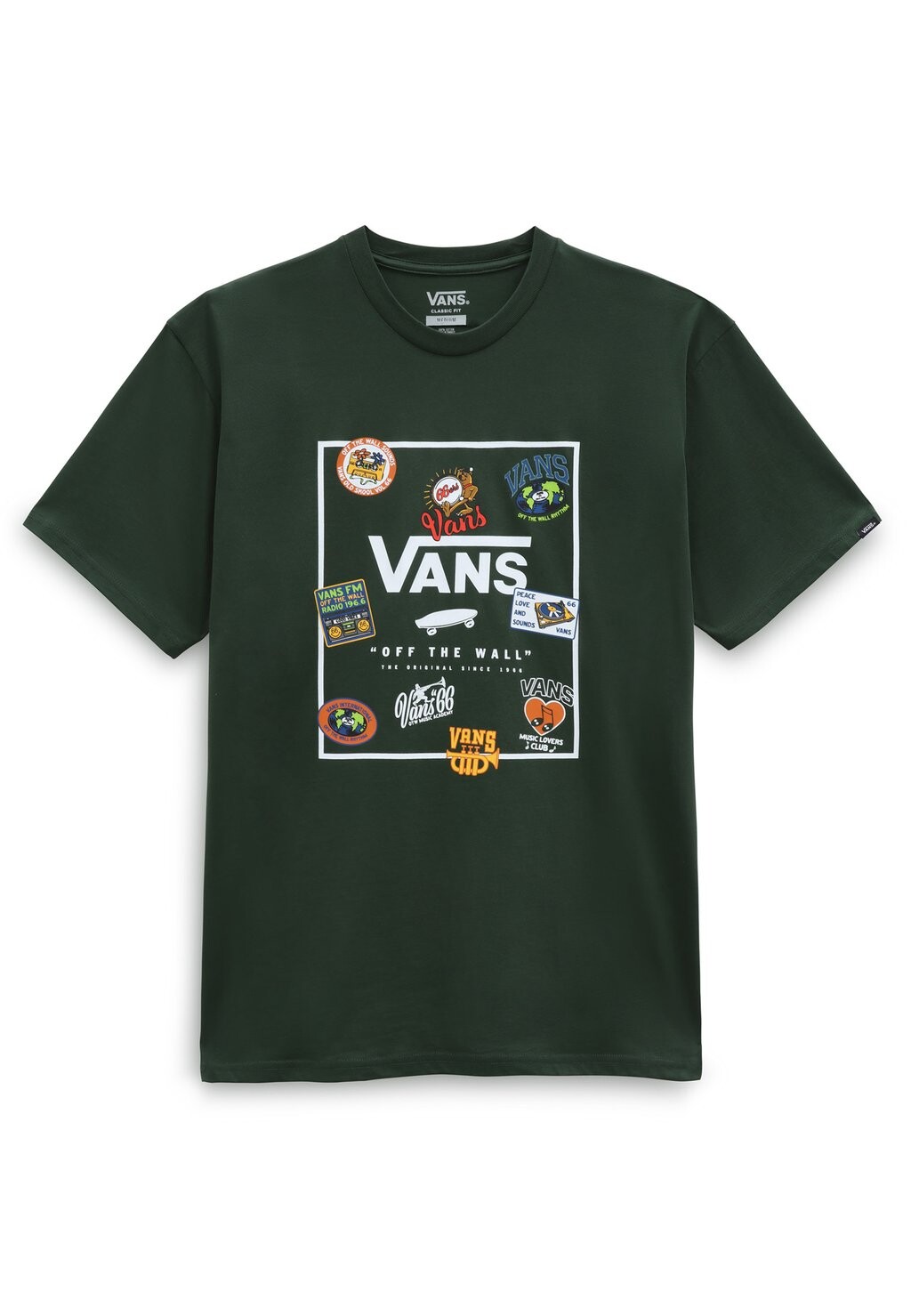

Футболка с принтом Vans, зеленый