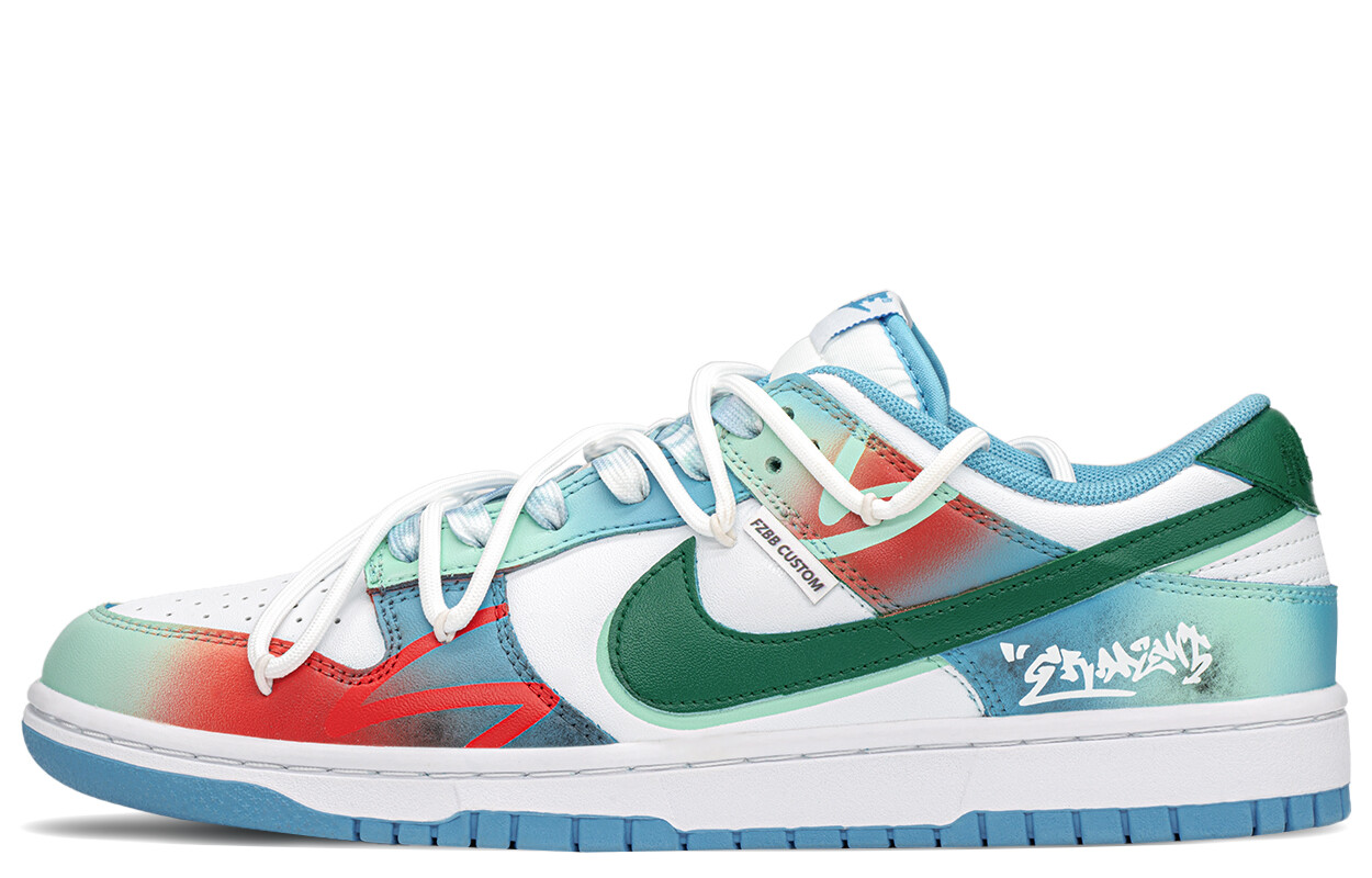 

Кроссовки для скейтбординга Dunk, унисекс, низкие, оранжевый/синий Nike