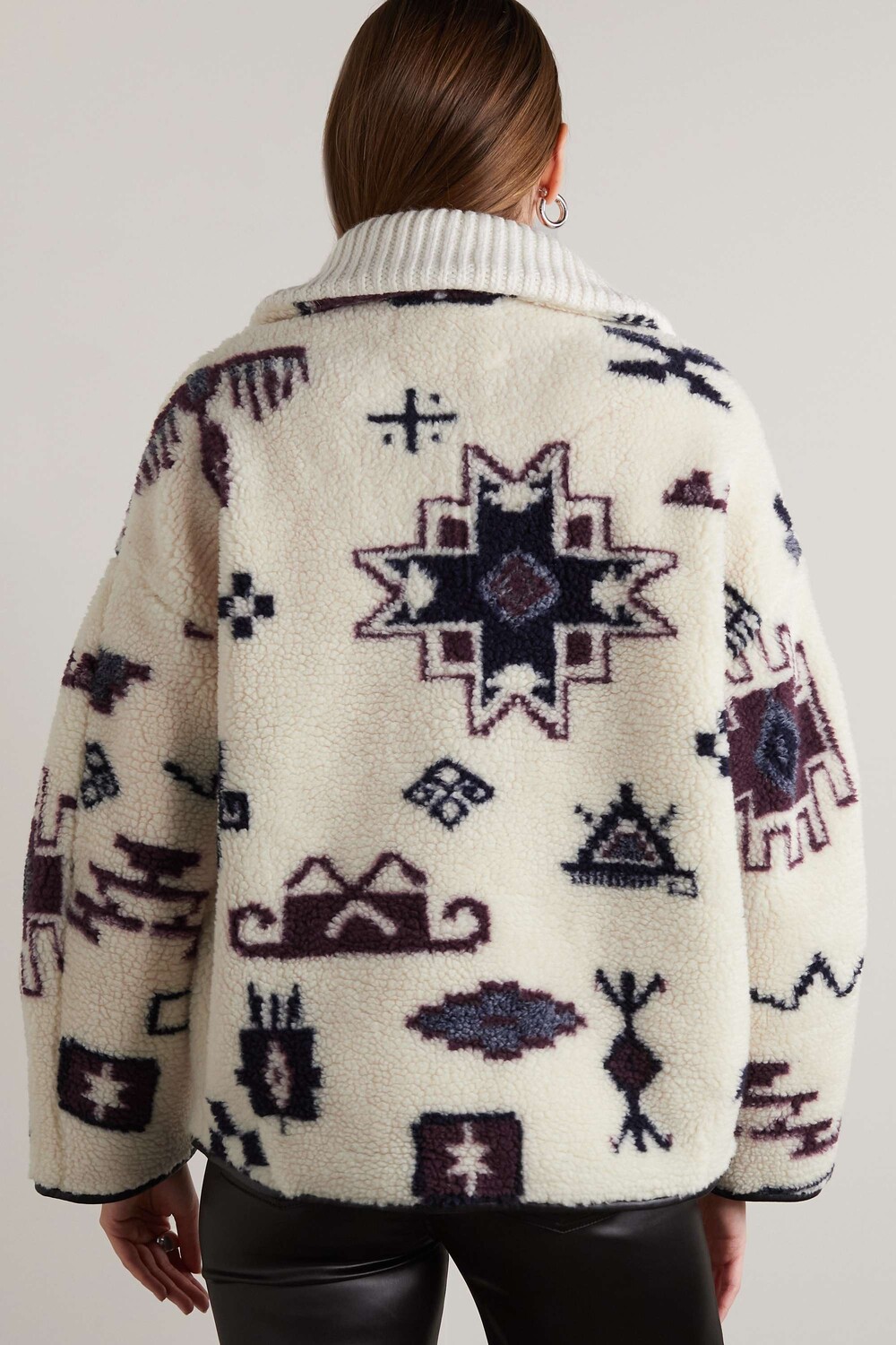 

ISABEL MARANT ÉTOILE флисовая толстовка Marner с принтом, экрю