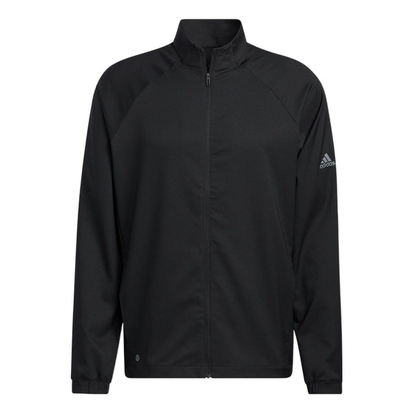 Куртка Men's adidas Cr Nvlty Vstl J Solid Color Logo Printing Zipper Stand Collar Sports Jacket Black, черный