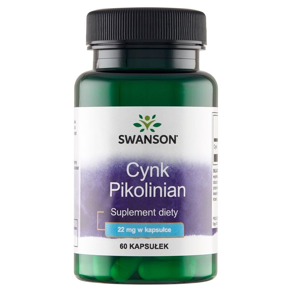 

Цинк в капсулах Swanson Cynk Pikolinian 22 mg, 60 шт