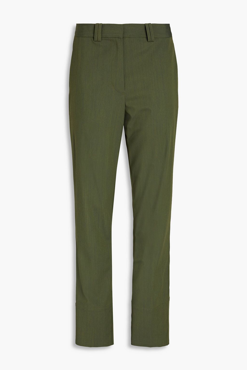 Узкие брюки из смесовой шерсти 3.1 PHILLIP LIM, зеленый