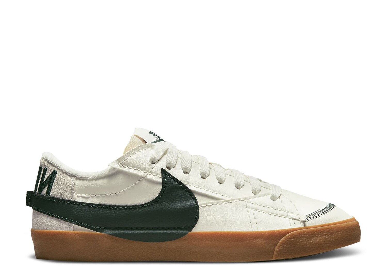 

Кроссовки Nike Blazer Low '77 Jumbo 'Sail Pro Green Gum', кремовый, Бежевый;серый