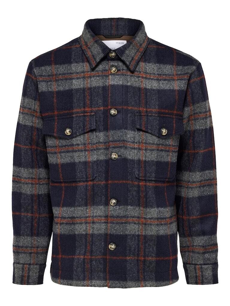 

Рубашка Selected Langarm, цвет Navy Blazer