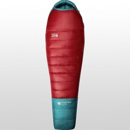 

Призрачный спальный мешок: 0F Вниз Mountain Hardwear, красный