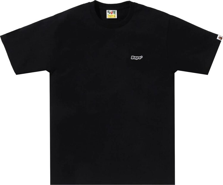 

Футболка BAPE Patch One Point 'Black', черный