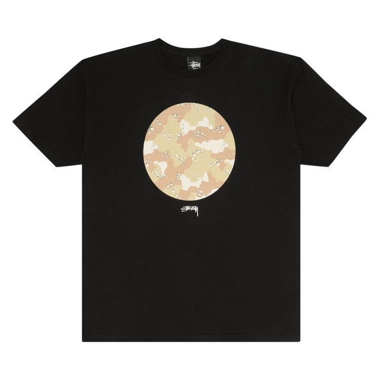 

Футболка Stussy Camo 'Black/Tan', черный