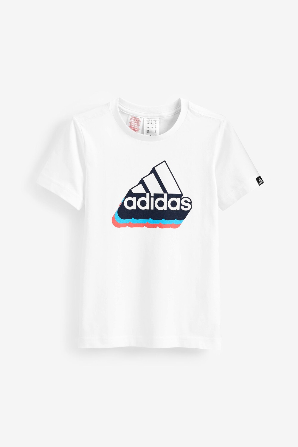 

Футболка в стиле ретро со спортивным значком для мальчиков adidas, белый