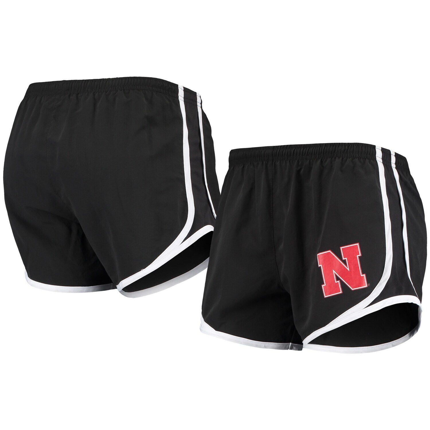 

Женские черные/белые шорты Nebraska Huskers Elite