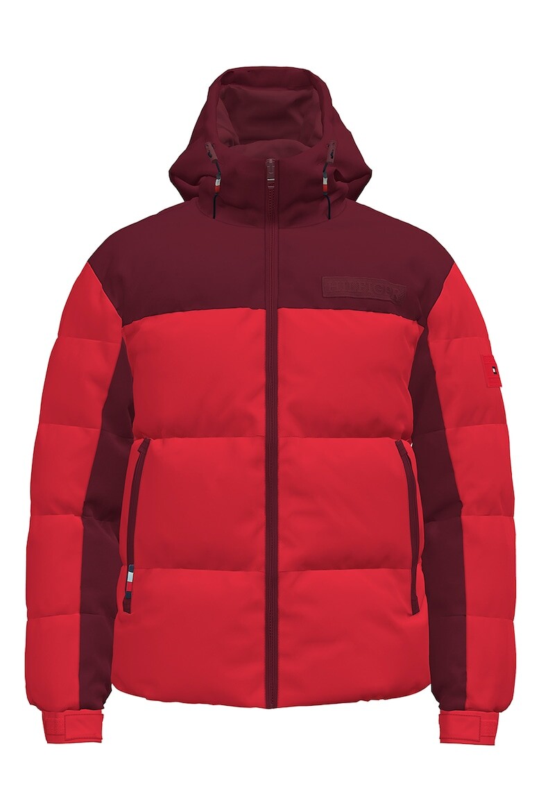 

Зимняя стеганая куртка с капюшоном Tommy Hilfiger, красный