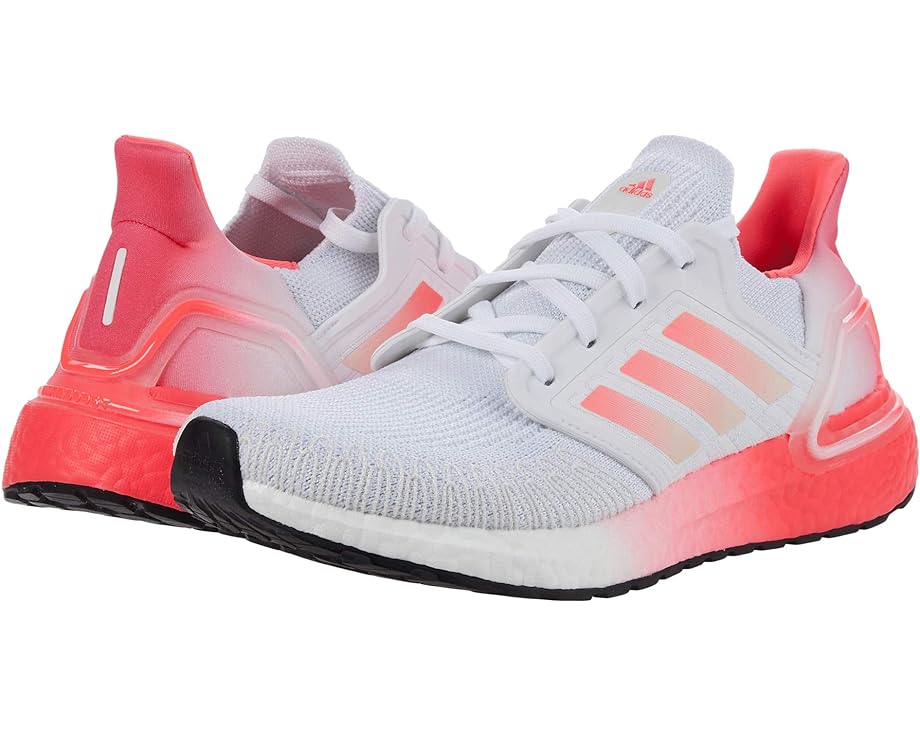 Кроссовки Adidas Ultraboost 20, цвет White/Signal Pink/Signal Pink