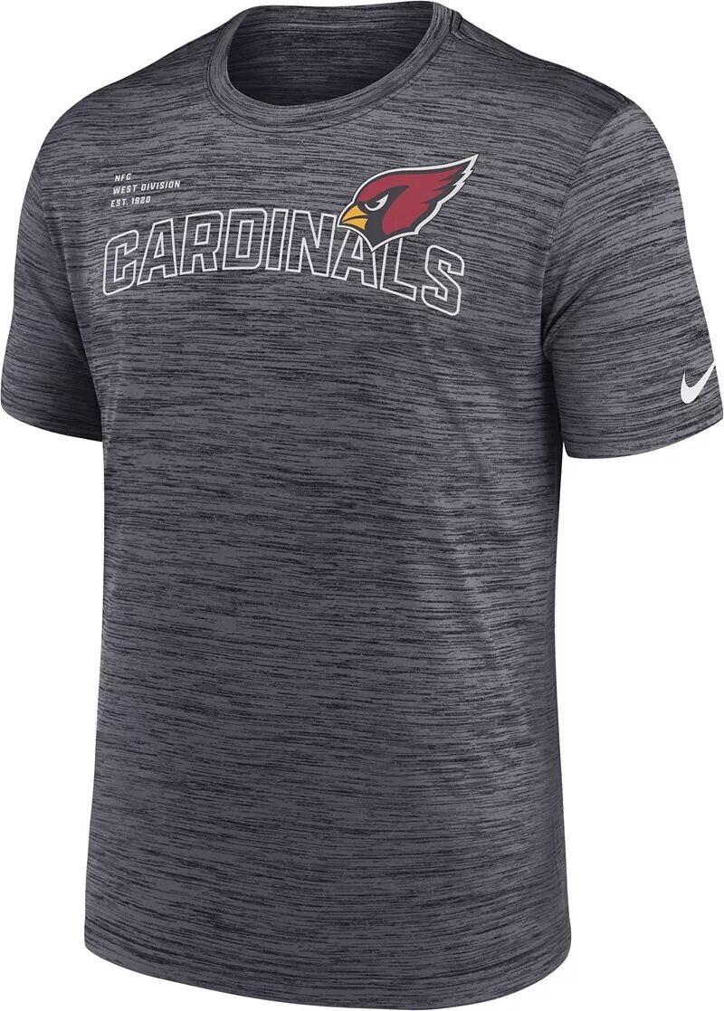 

Мужская черная футболка Nike Arizona Cardinals Velocity Arch