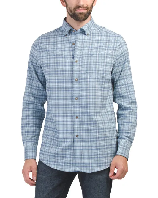 

Спортивная рубашка в клетку Lakewood Heather Southern Tide, синий