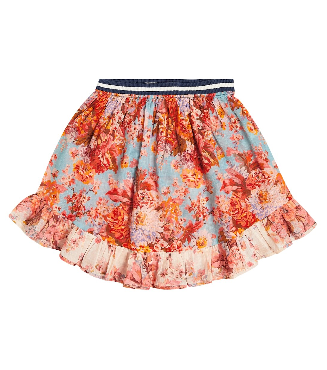

Юбка Devi с цветочным принтом Zimmermann Kids, разноцветный