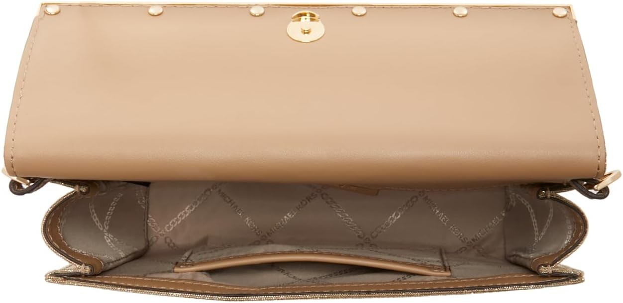 

Michael Kors Mona Large East West клатч, бледно-золотой