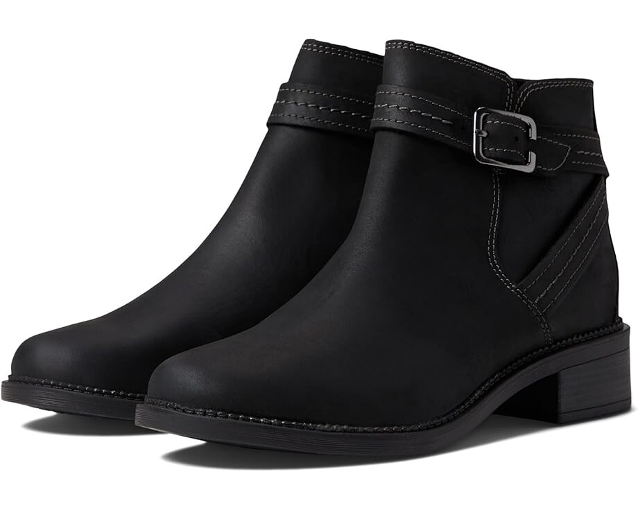 

Ботинки Clarks Maye Strap, черная кожа