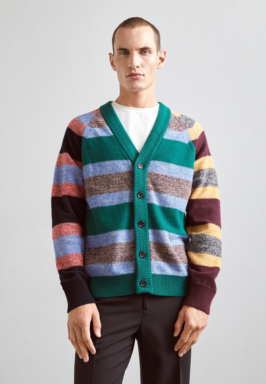 

Кардиган BUTTON THRU PS Paul Smith, изумрудно-зеленый