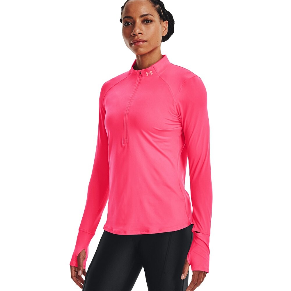 

Футболка Under Armour Qualifier Run 2.0 Half Zip, розовый